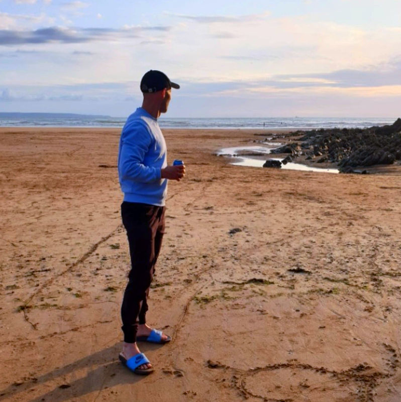 Beach walk at low tide