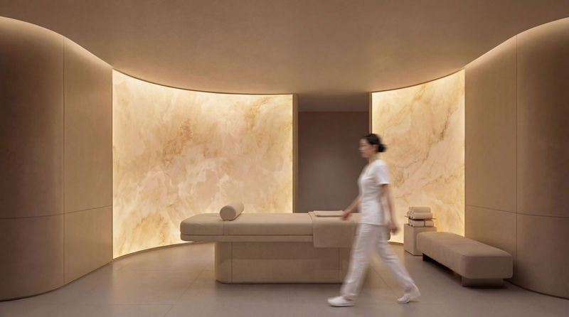Private spa treatment room