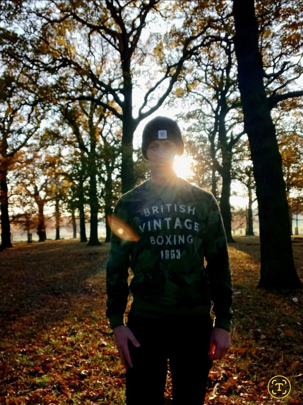 Training in the winter woodland